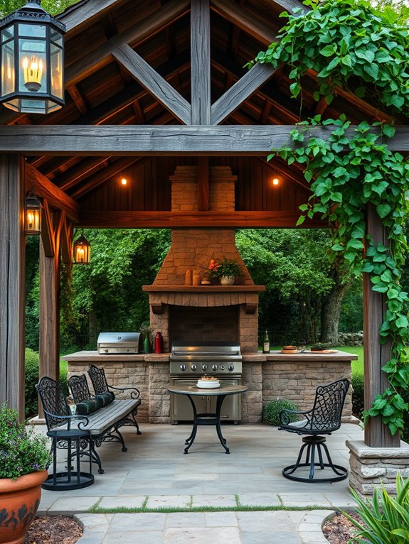 rustic charm and warmth