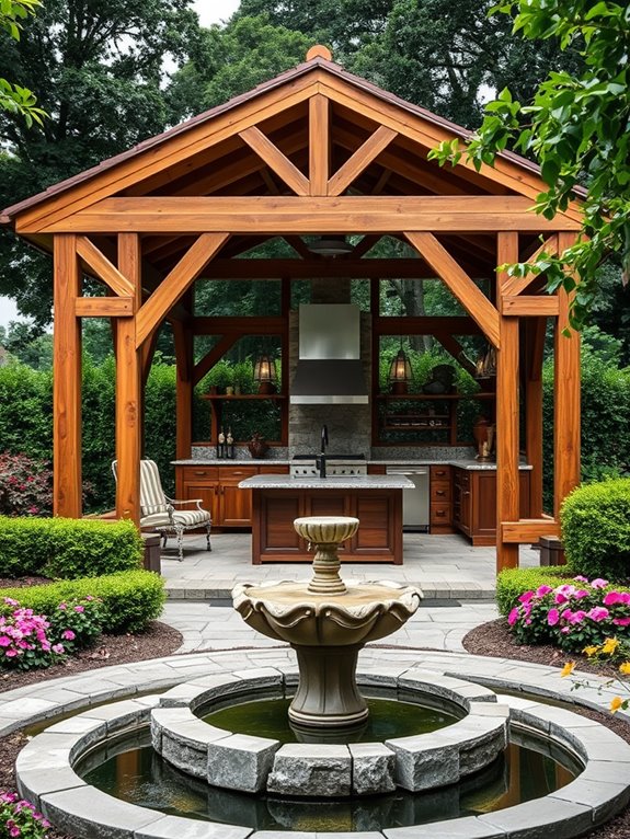 serene outdoor living space