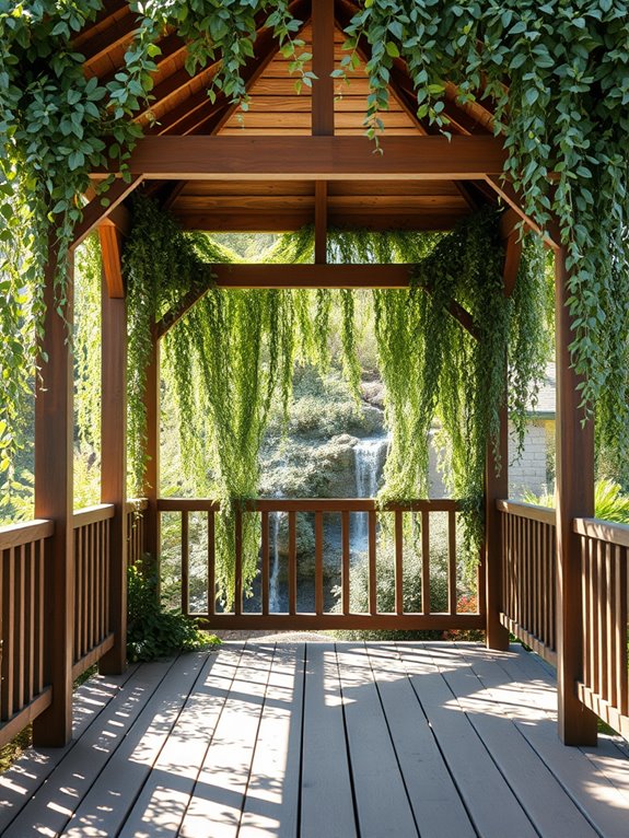 silver cascading foliage plant