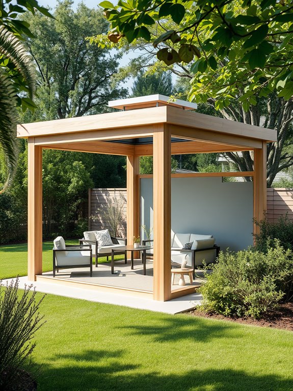 simple geometric outdoor structure