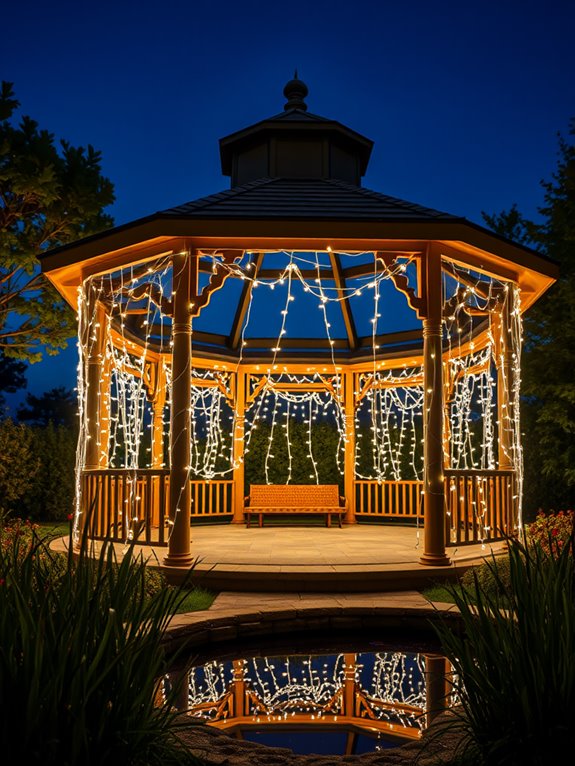 sparkling decorative lighting display