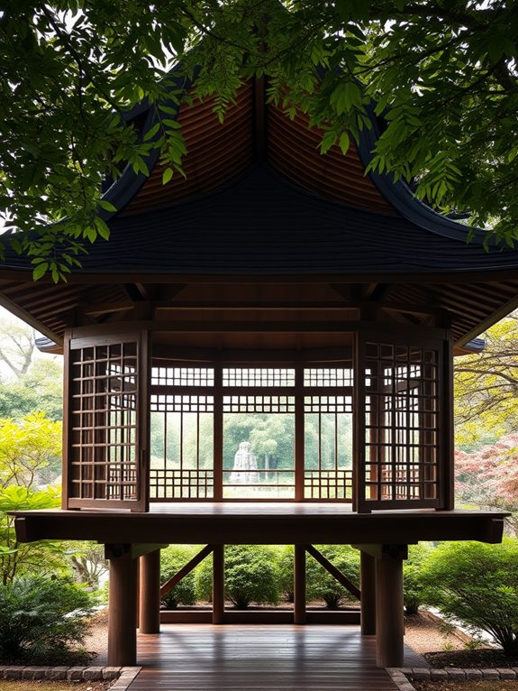 stylish elevated outdoor structure