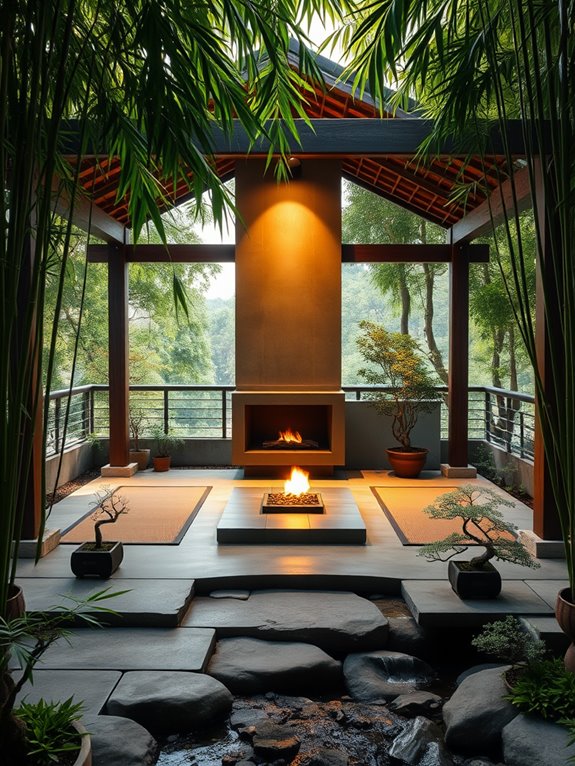 tranquil asian garden retreat
