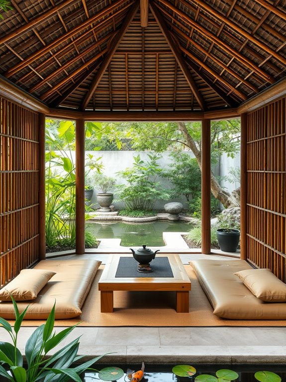 tranquil asian inspired ambiance