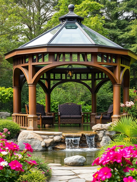 tranquil garden gazebo oasis