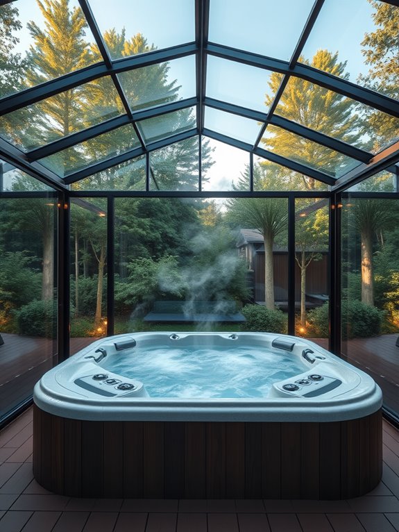 transparent enclosed glass design