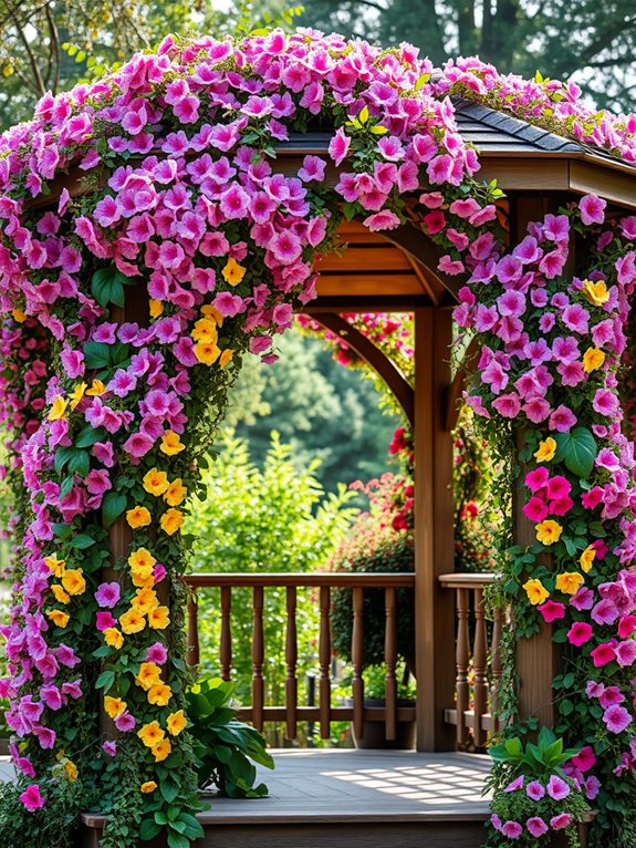 vertical floral arrangement display