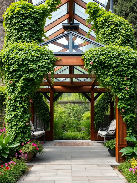 vertical garden gazebo design