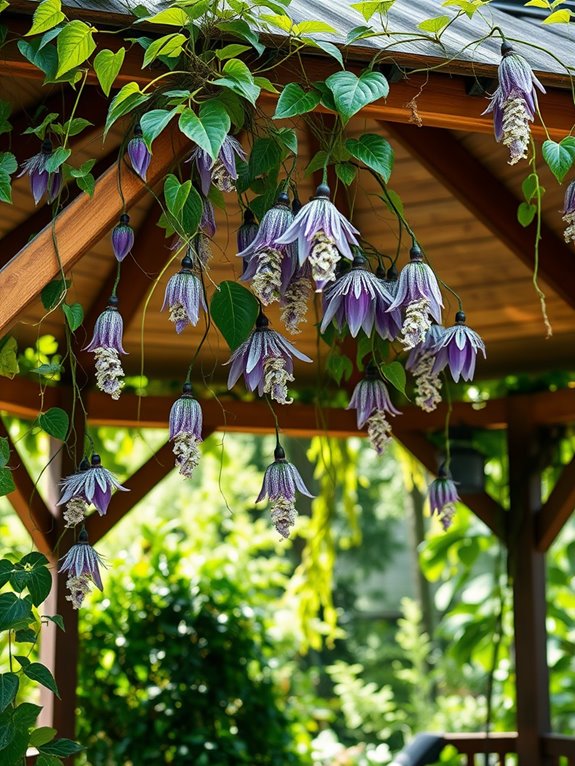 vibrant climbing flowering vine