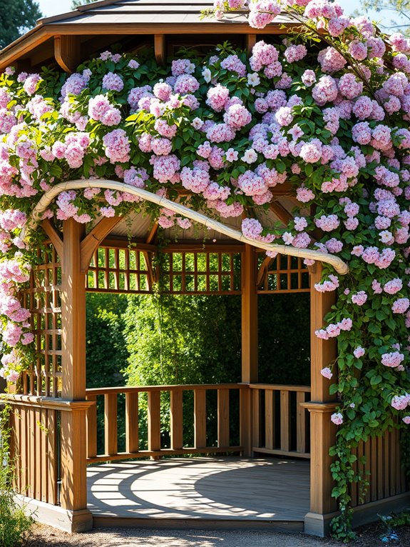vibrant climbing plant blooms