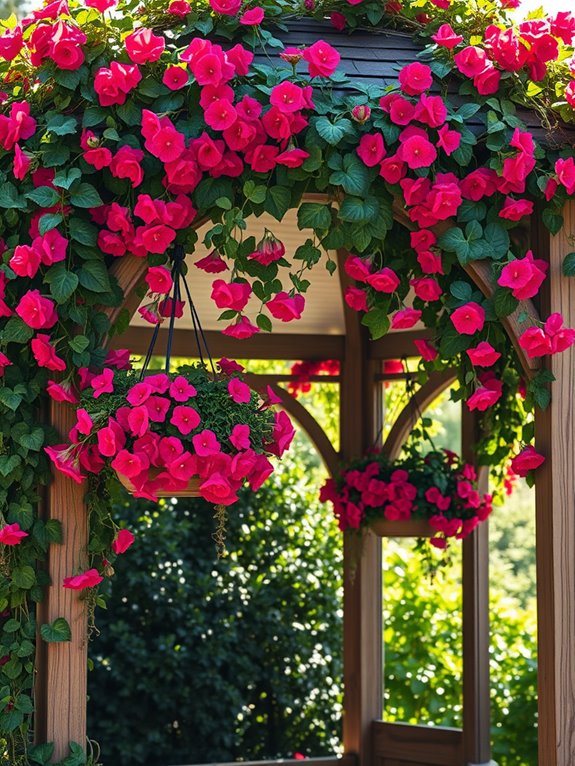 vibrant flowering garden plants