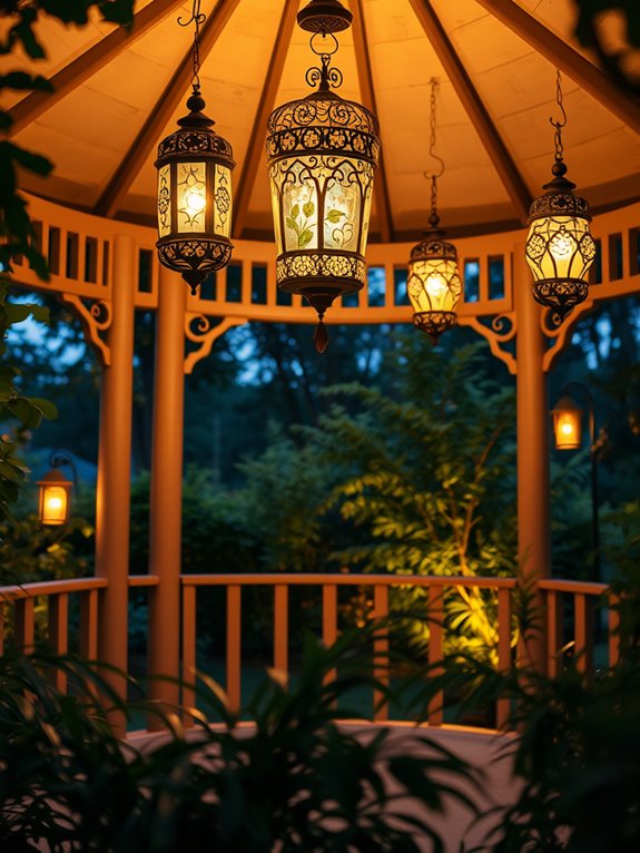 warm flickering candlelight glow