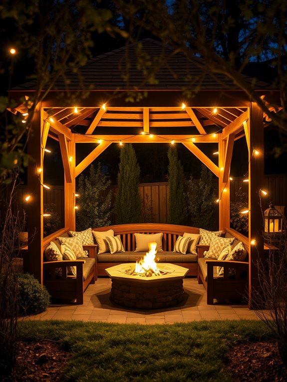 warm gathering around fire