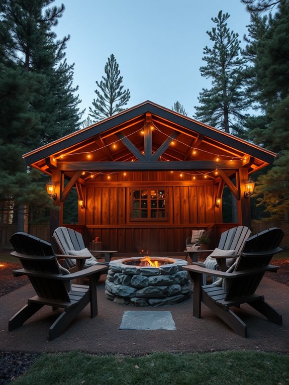 warm inviting cabin getaway