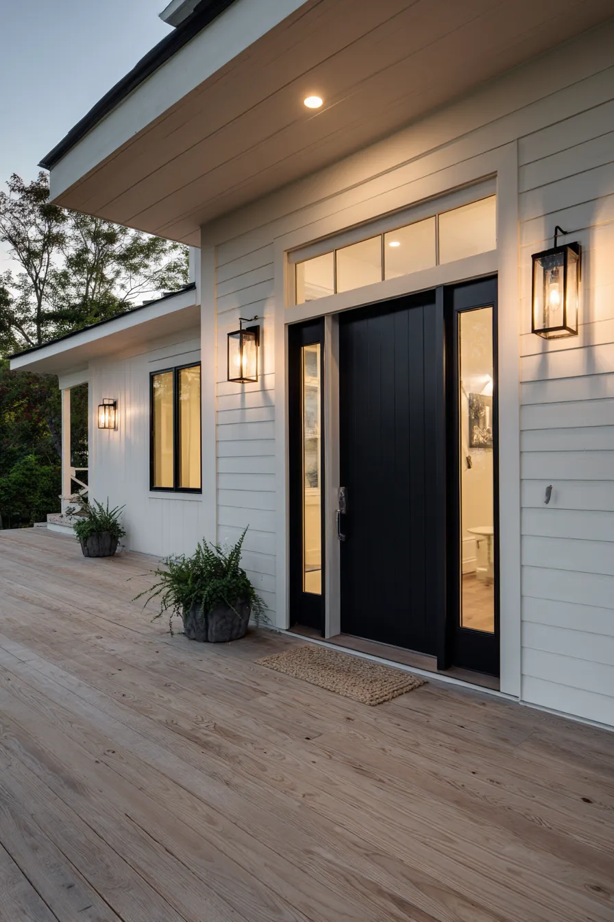 Bold Black Door Front Porch Ideas That Stand Out (1)_result