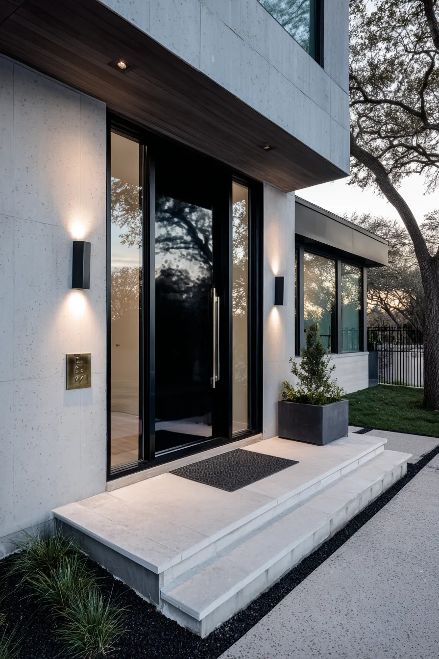 Bold Black Door Front Porch Ideas That Stand Out (2)_result