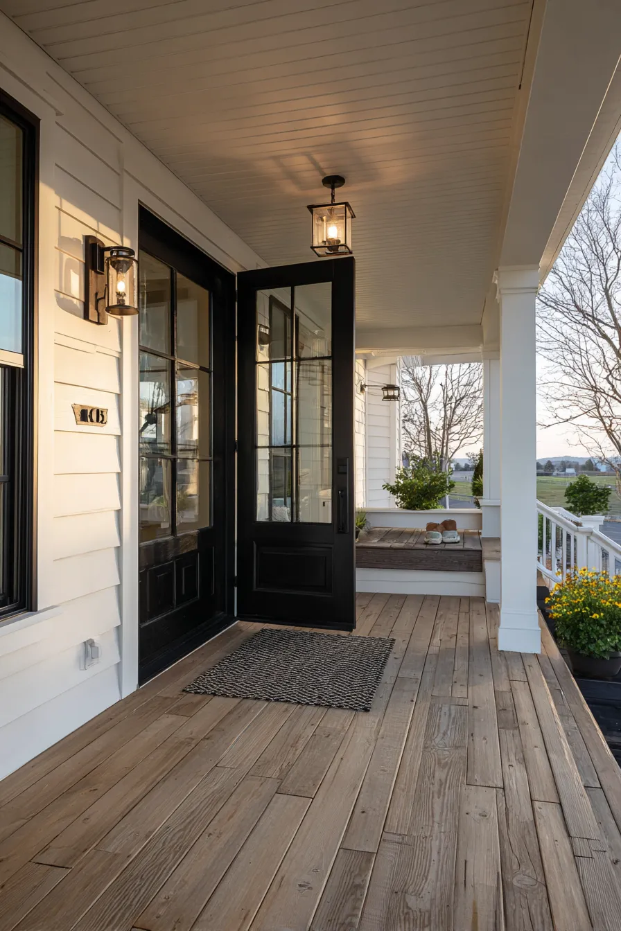Bold Black Door Front Porch Ideas That Stand Out (5)_result