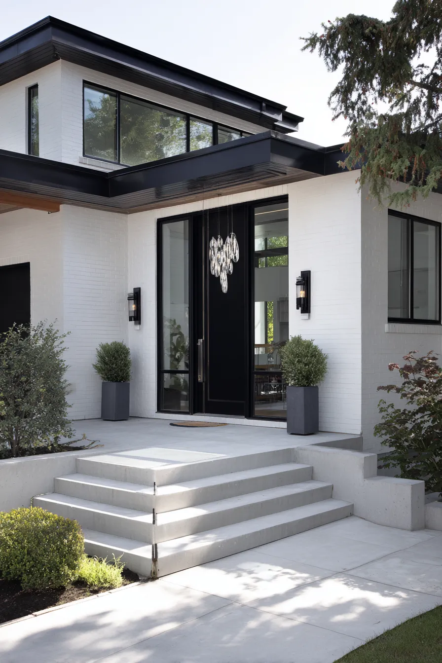 Bold Black Door Front Porch Ideas That Stand Out (7)_result