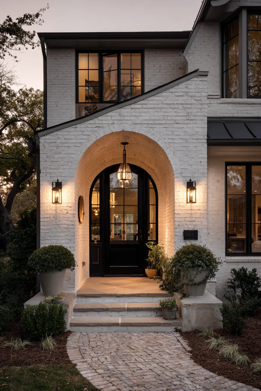 Bold Black Door Front Porch Ideas That Stand Out (8)_result
