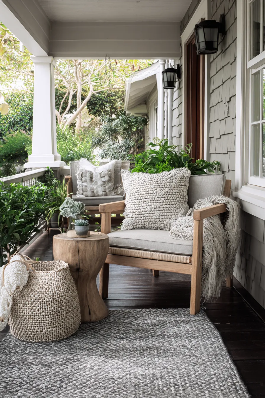 Soft Neutral Front Porch Ideas That Calm the Whole Entry (16)_result