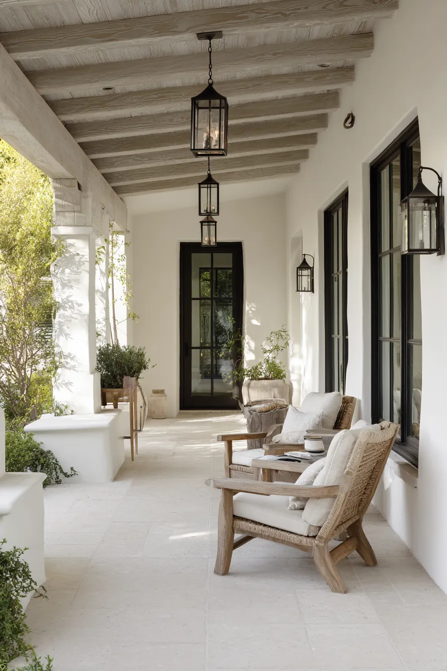 Soft Neutral Front Porch Ideas That Calm the Whole Entry (20)_result