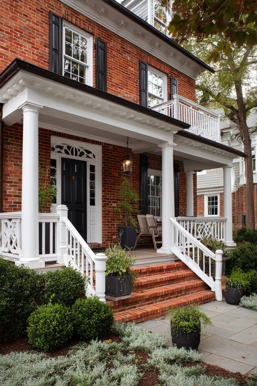 Timeless Red Brick Front Porch Ideas That Add Classic Appeal (13)_result