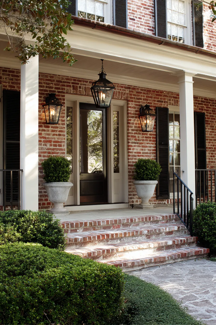 Timeless Red Brick Front Porch Ideas That Add Classic Appeal (19)_result