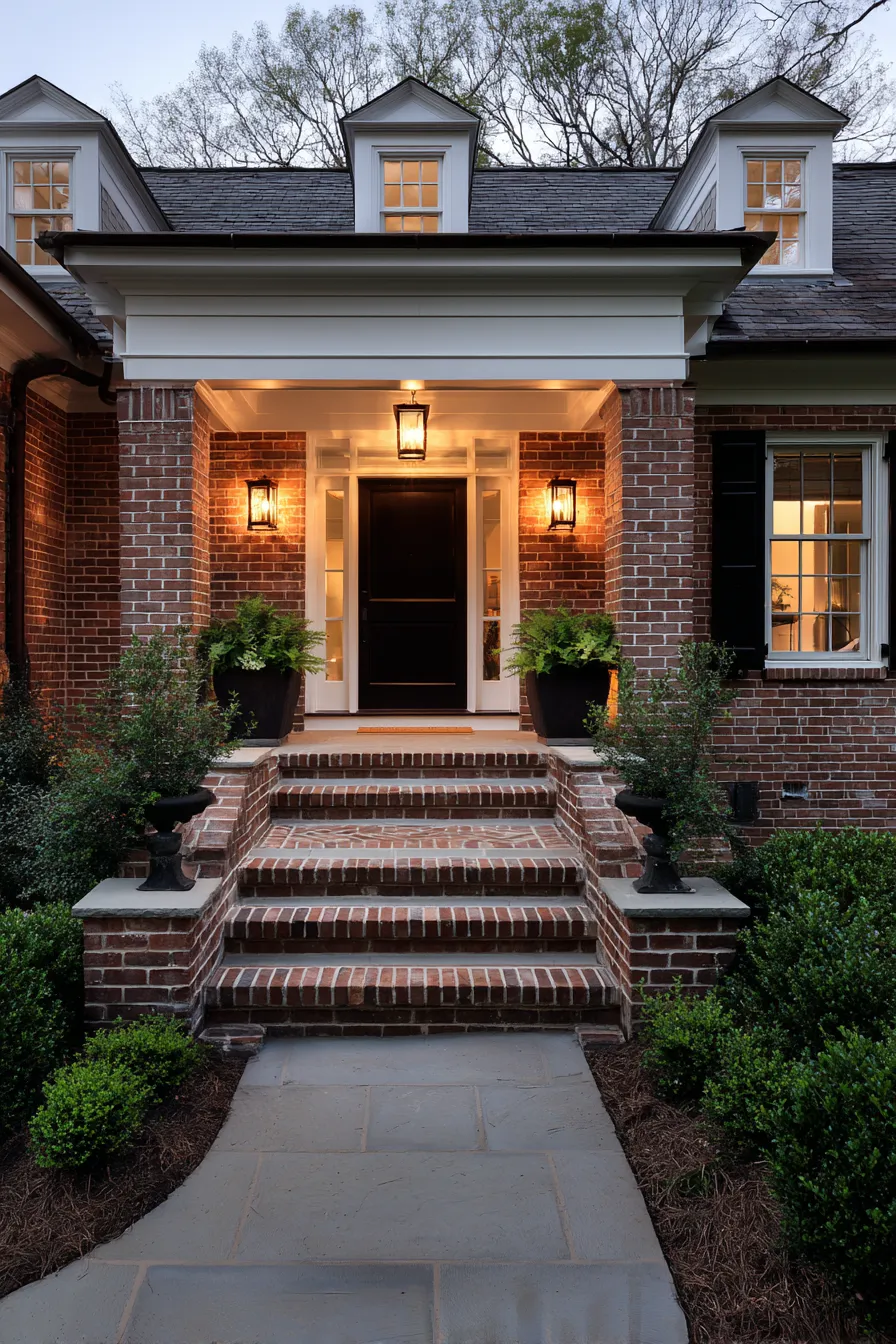 Timeless Red Brick Front Porch Ideas That Add Classic Appeal (1)_result
