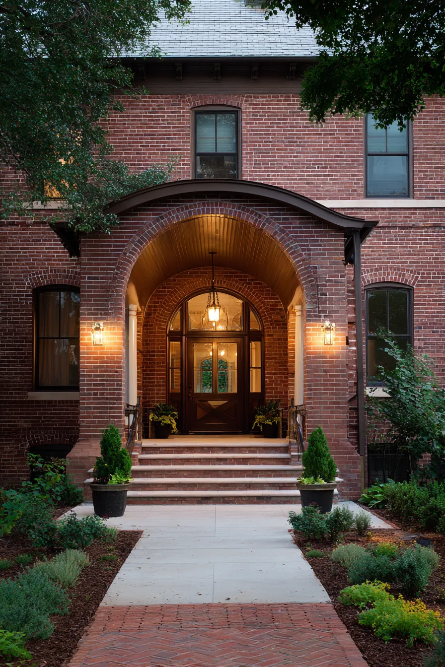 Timeless Red Brick Front Porch Ideas That Add Classic Appeal (4)_result