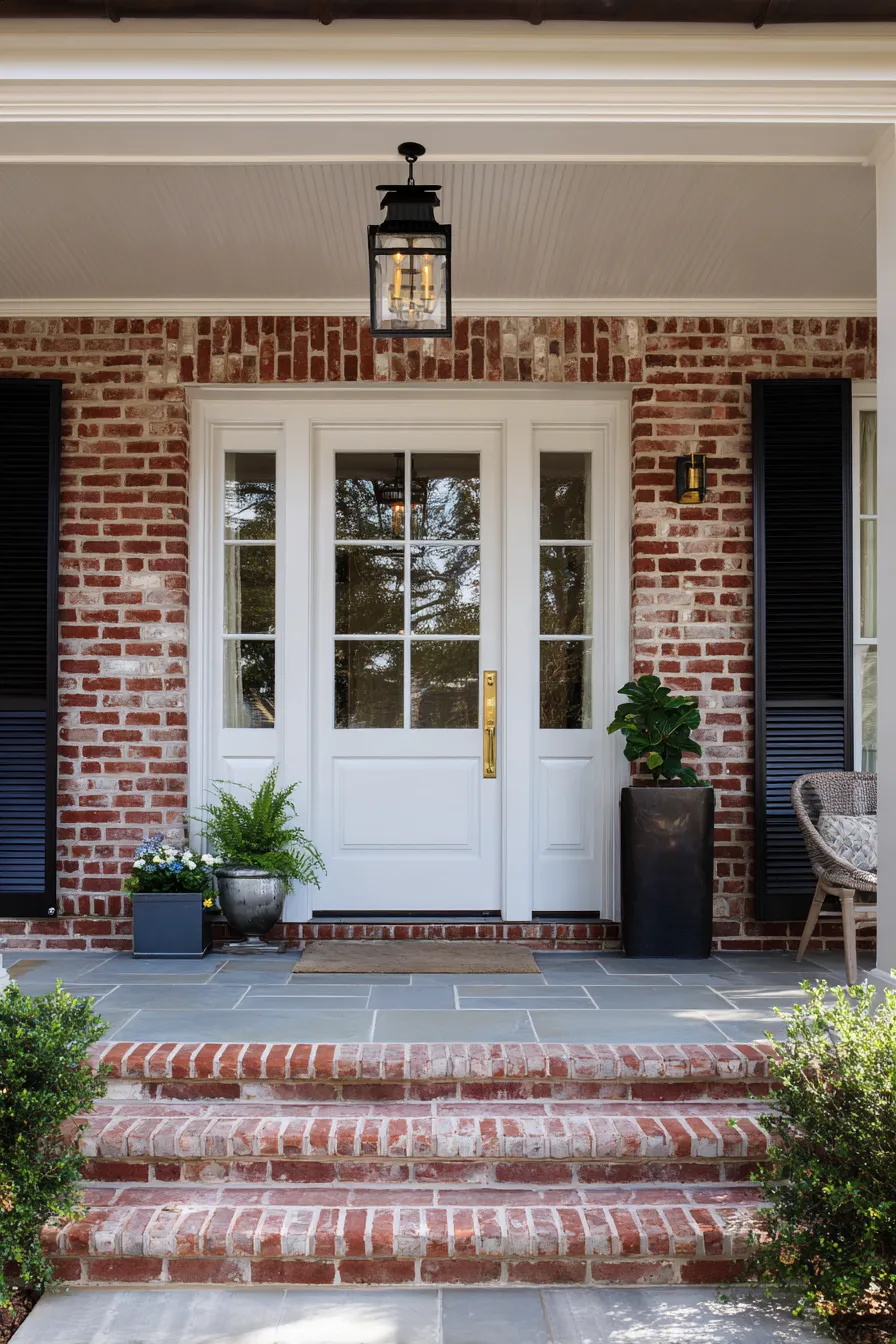 Timeless Red Brick Front Porch Ideas That Add Classic Appeal (9)_result