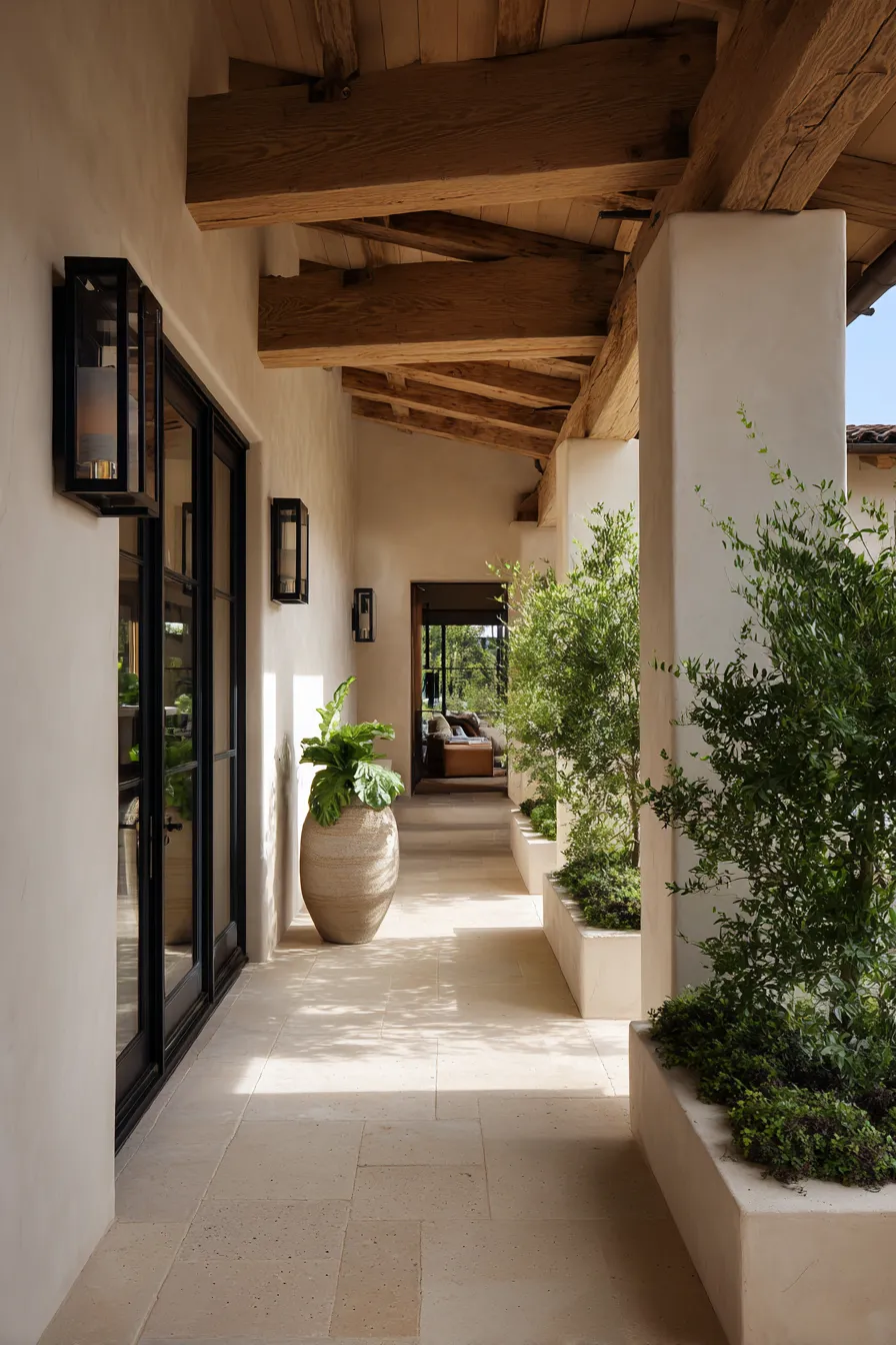 Trendy Organic Modern Front Porch Ideas With Fresh Texture (18)_result