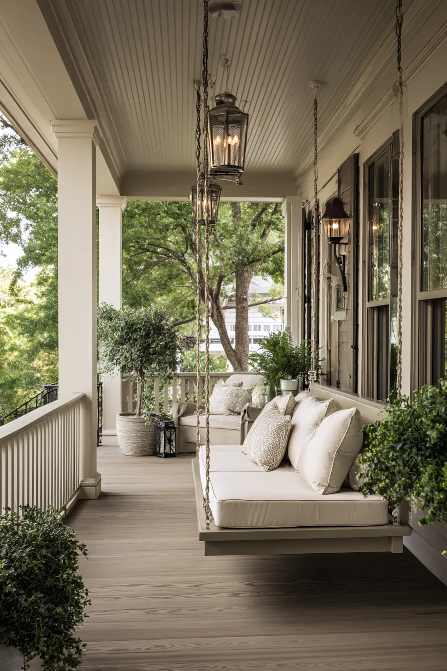 Cozy Porch Swing Ideas That Make the Entry More Inviting (12)_result