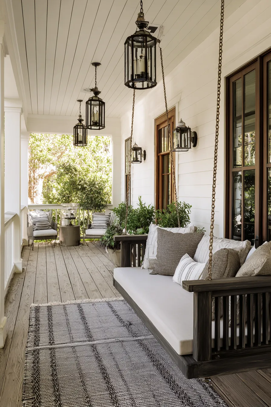Cozy Porch Swing Ideas That Make the Entry More Inviting (14)_result