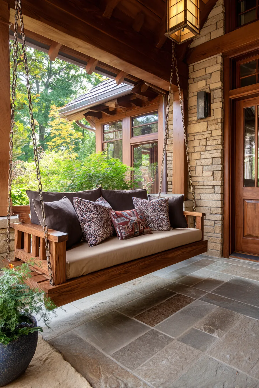 Cozy Porch Swing Ideas That Make the Entry More Inviting (15)_result