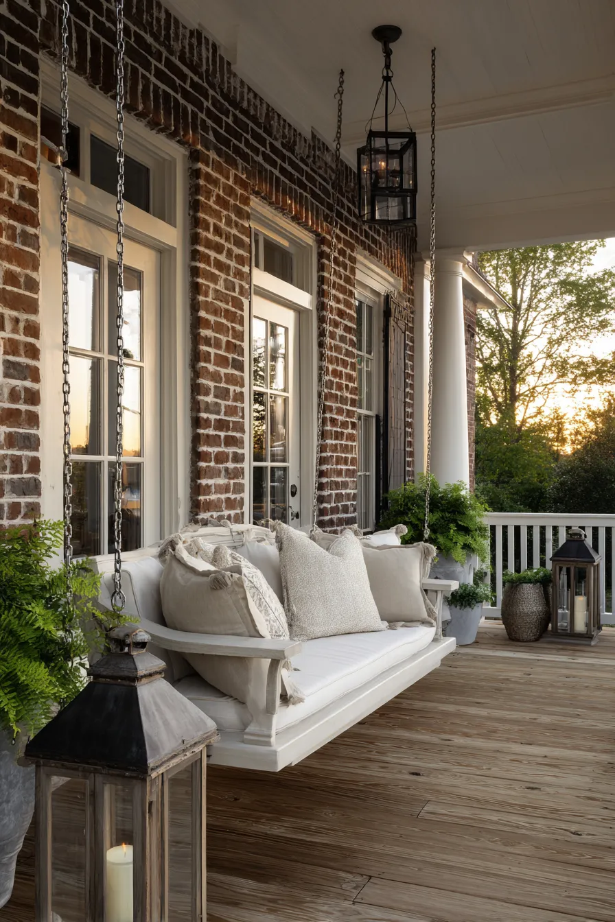 Cozy Porch Swing Ideas That Make the Entry More Inviting (17)_result