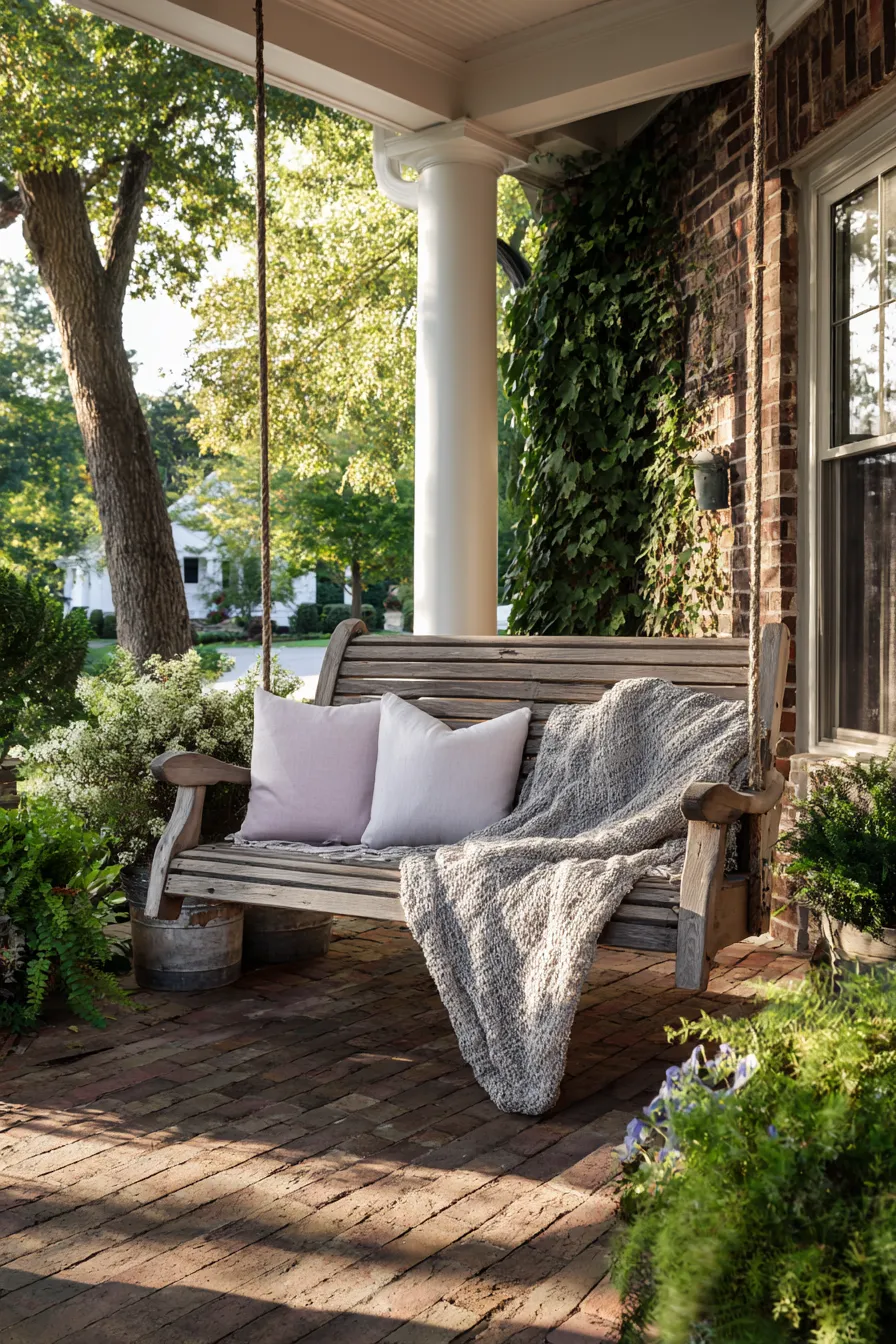 Cozy Porch Swing Ideas That Make the Entry More Inviting (3)_result