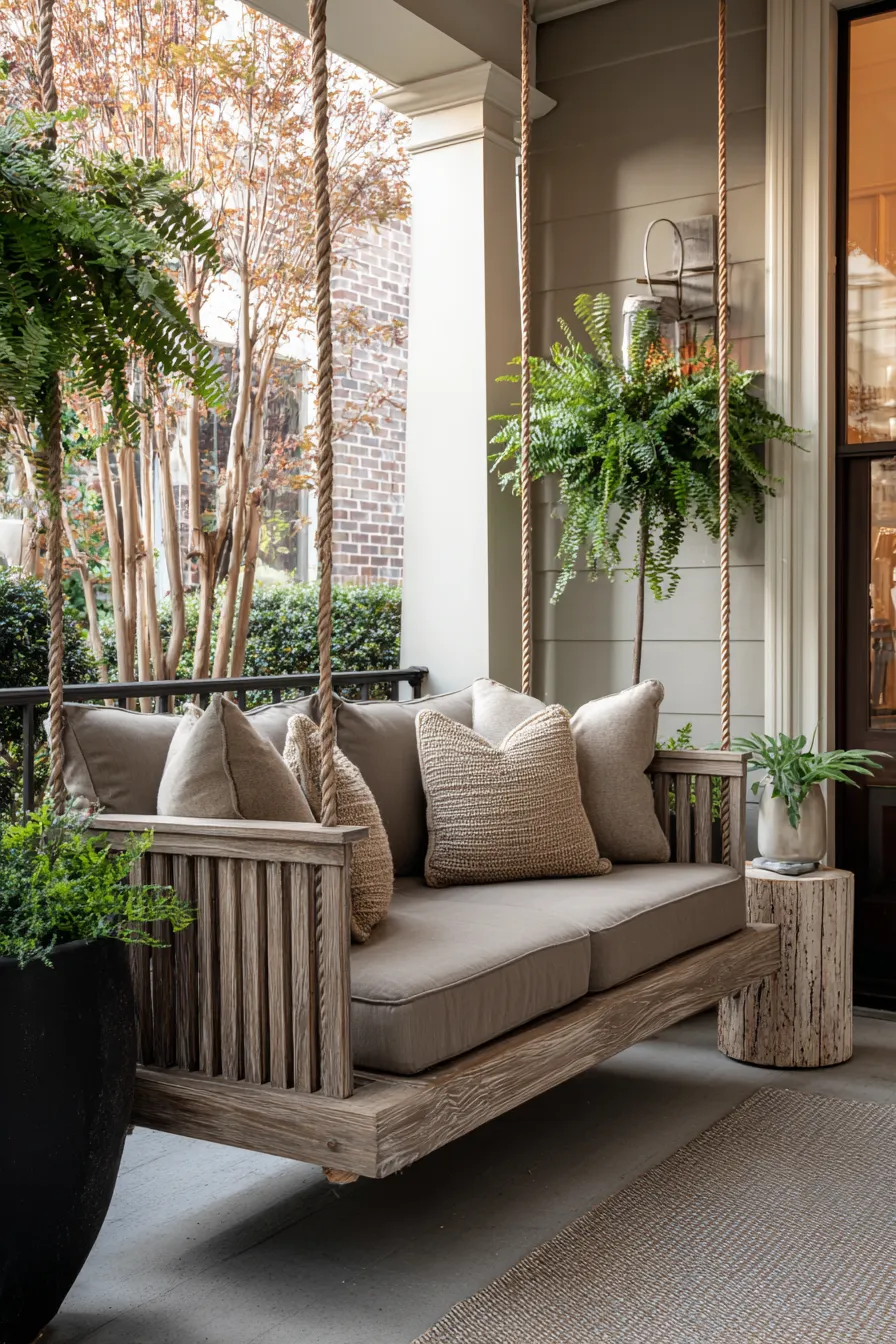 Cozy Porch Swing Ideas That Make the Entry More Inviting (6)_result