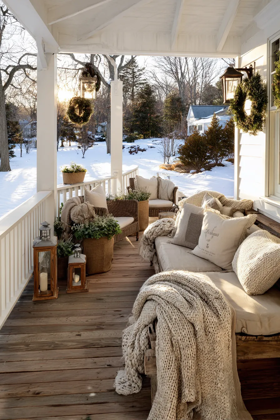 Magical Winter Deck Decorating Ideas With Cozy Touches (12)_result