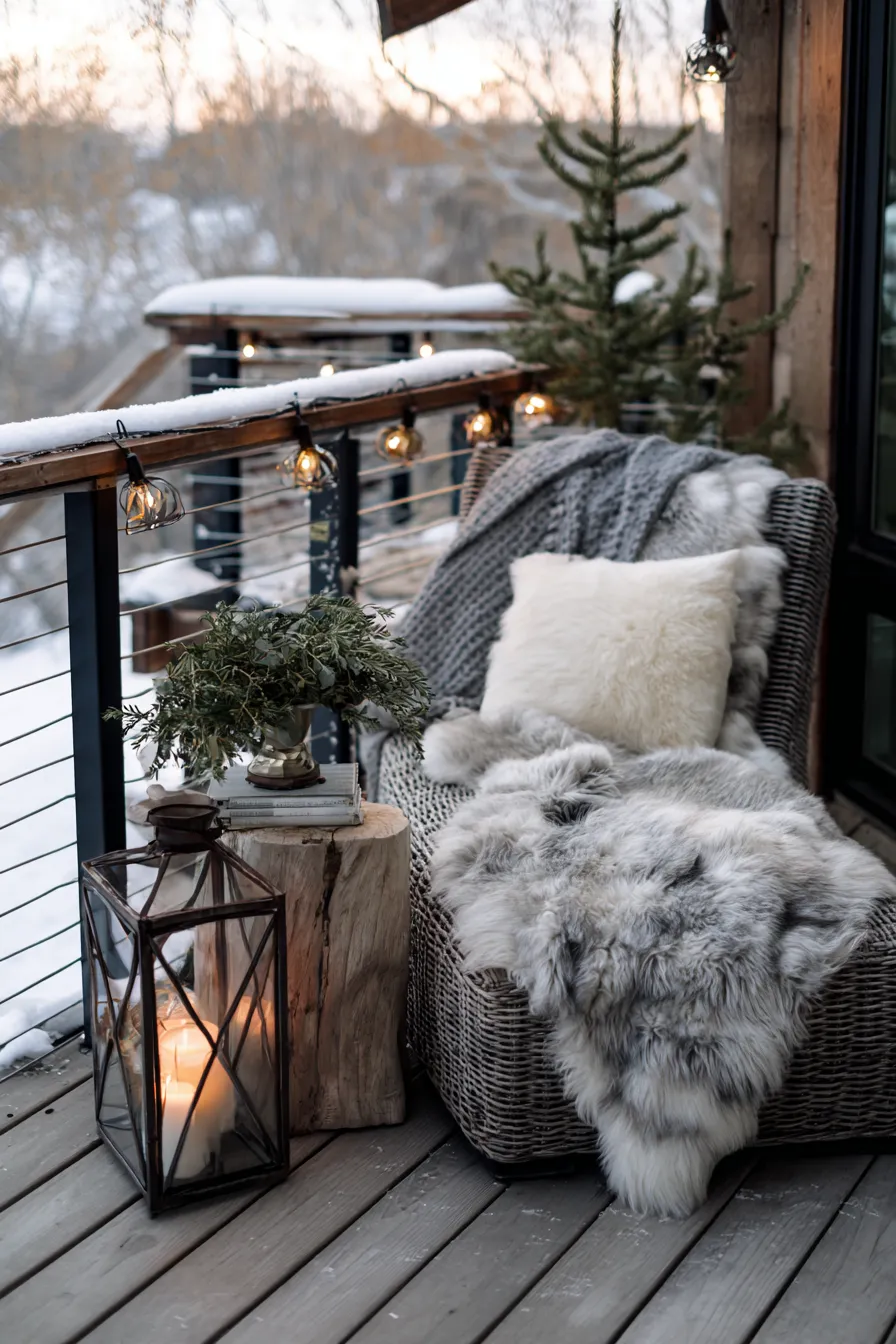 Magical Winter Deck Decorating Ideas With Cozy Touches (14)_result