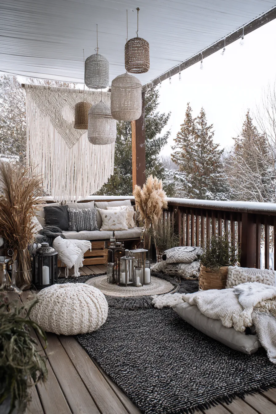 Magical Winter Deck Decorating Ideas With Cozy Touches (17)_result