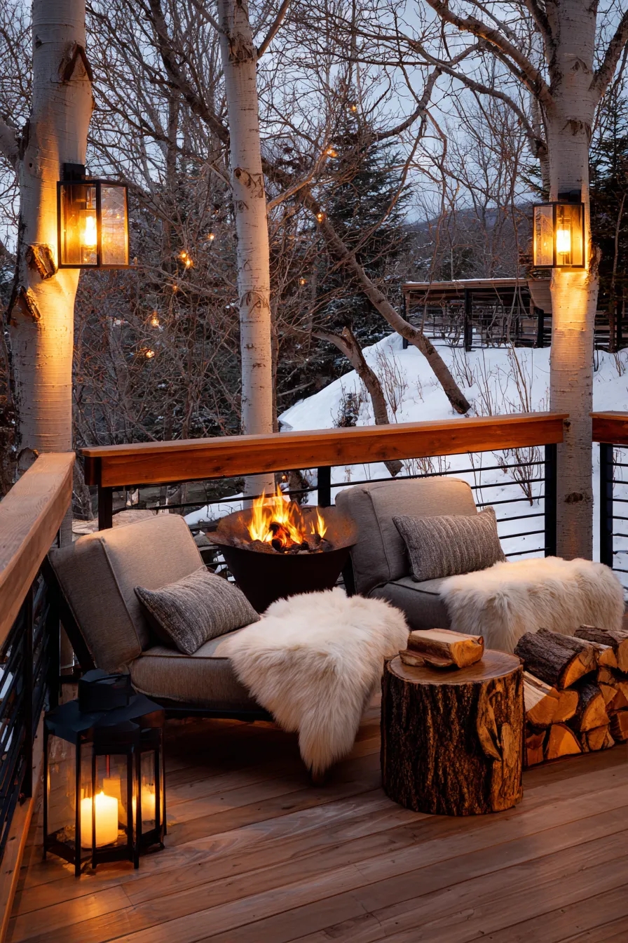 Magical Winter Deck Decorating Ideas With Cozy Touches (2)_result