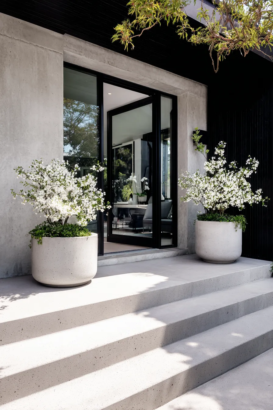 Pretty Floral Porch Planter Ideas That Frame the Steps (13)_result