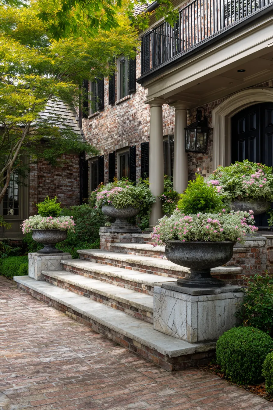 Pretty Floral Porch Planter Ideas That Frame the Steps (2)_result