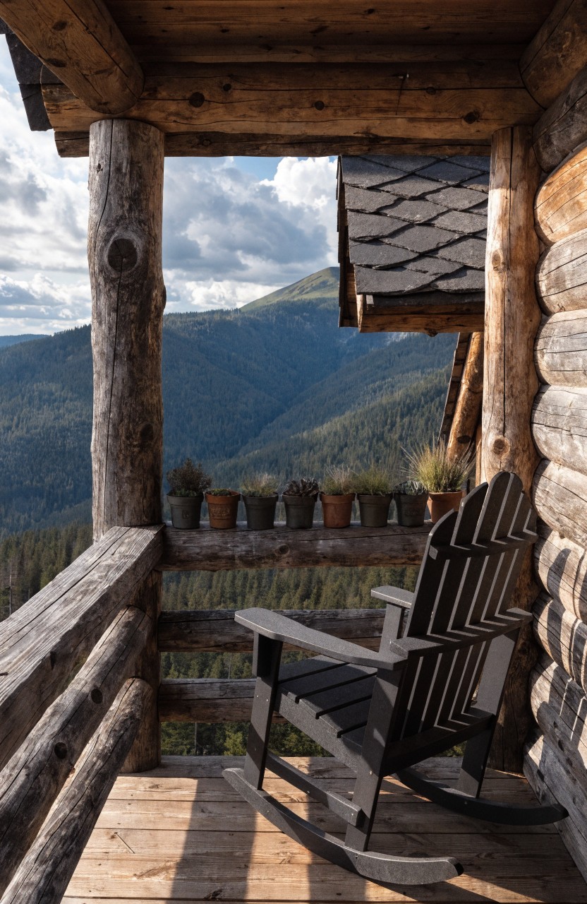 Balcony Rocking Chair Setup
