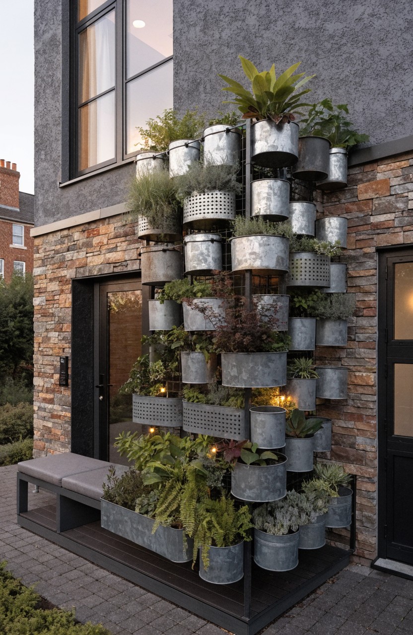 Stacked Vertical Planters