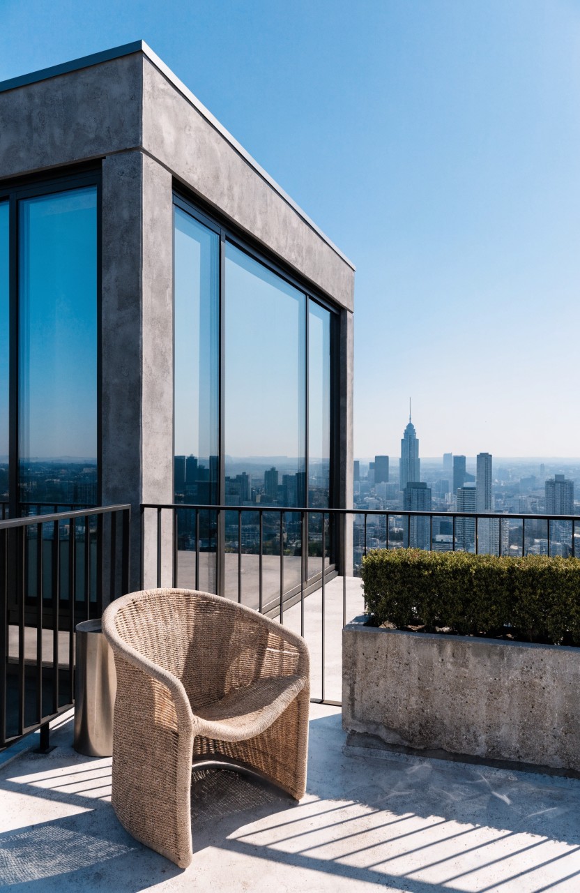 Simple Balcony Chair Setup