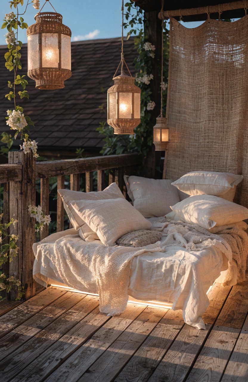 Balcony Daybed Setup