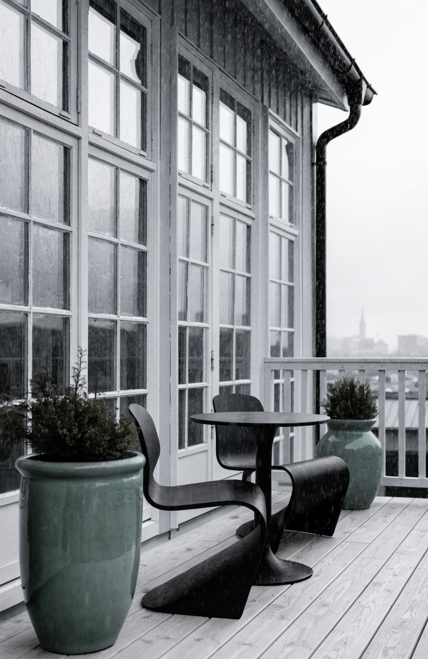 Compact Balcony Seating Area