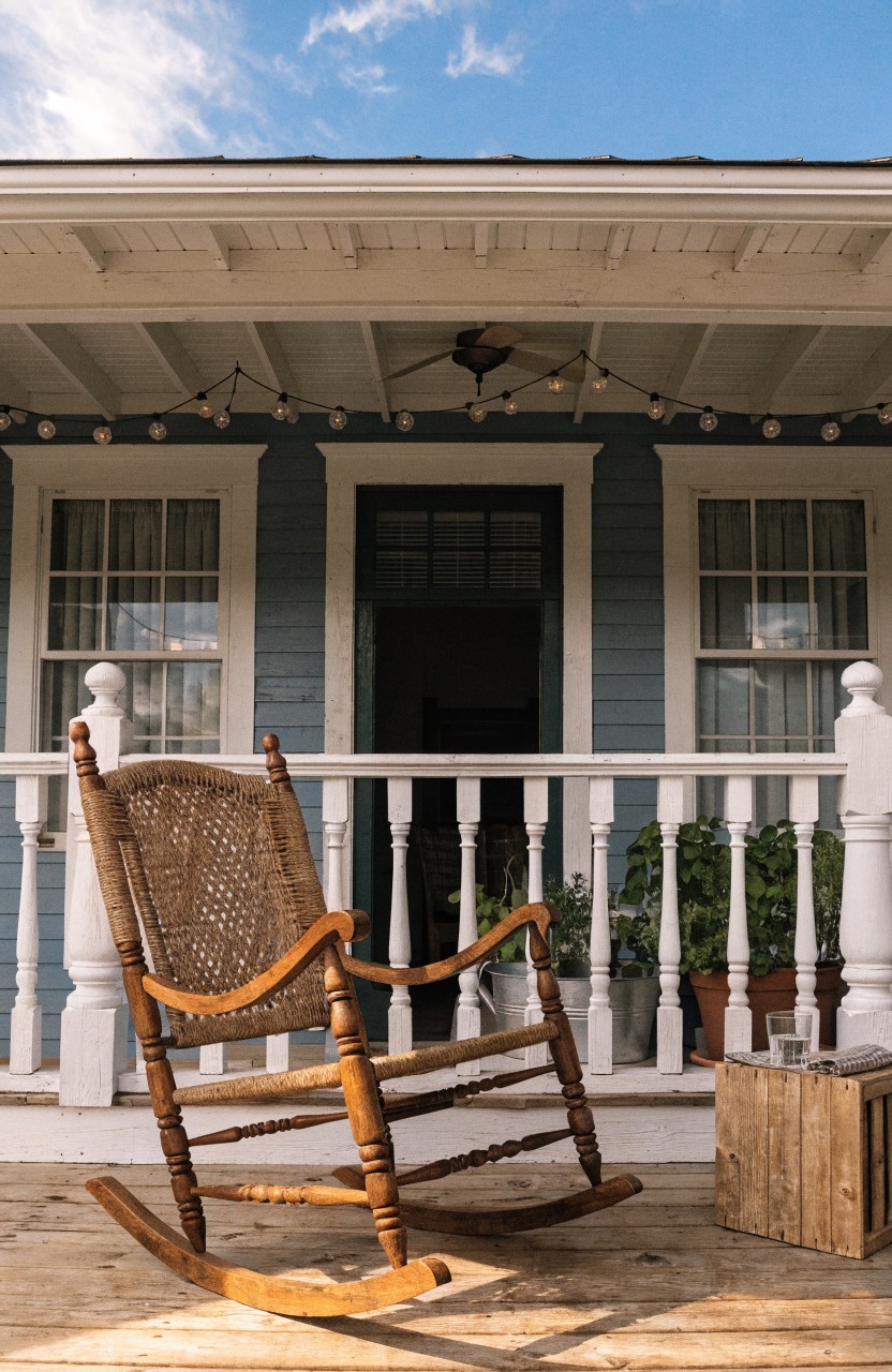 Fairy Lights on Porch Ceilings