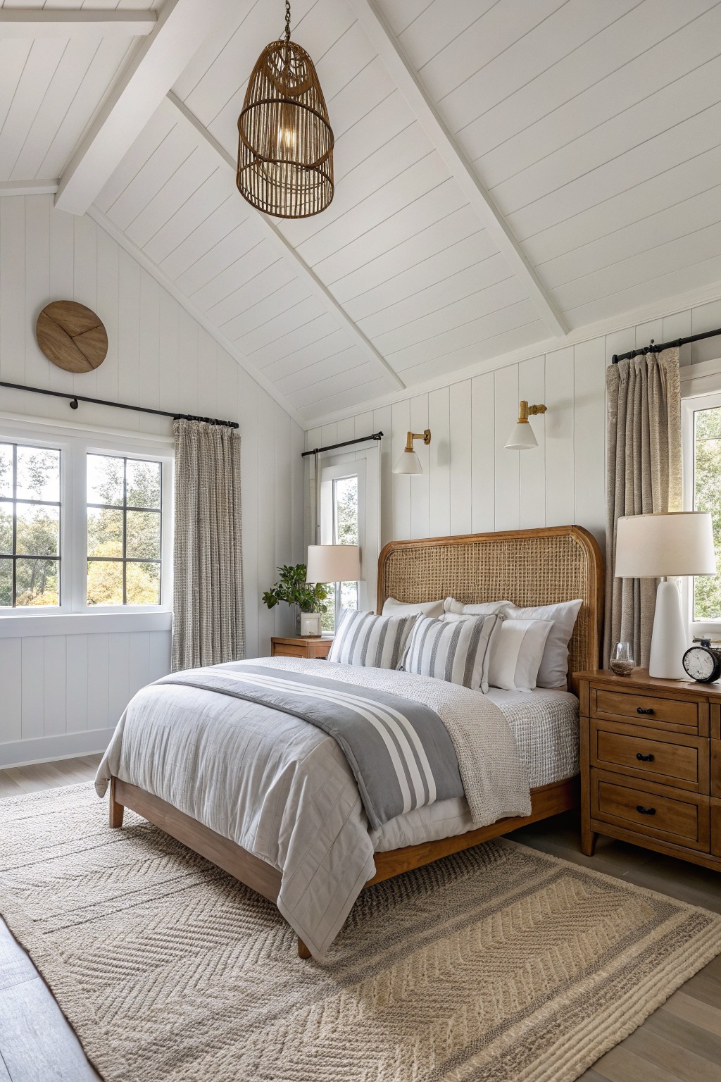 Crisp White Shiplap Walls